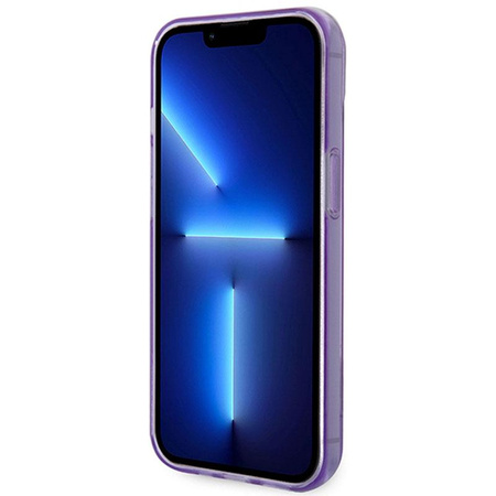 Guess Translucide - Coque pour iPhone 14 Plus (violet)