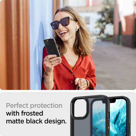 Spigen Ultra Hybrid - tok iPhone 13 készülékhez (matt fagyfekete)