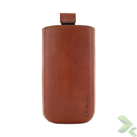 Valenta Pocket Classic - Leather slip case (brown)