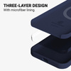 Crong Color Cover Magnetic - Étui MagSafe pour iPhone 13 mini (bleu marine)