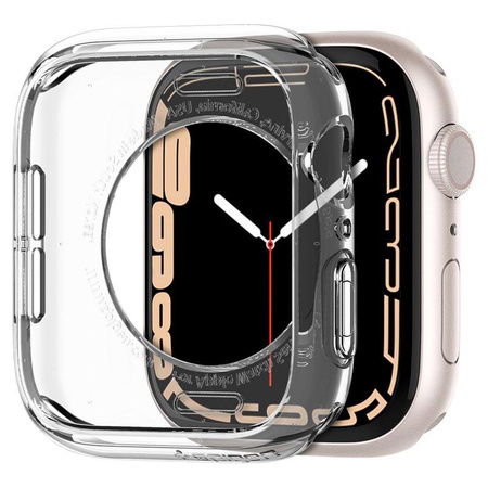 Spigen Liquid Crystal - tok Apple Watch 41 mm-es órához (átlátszó)