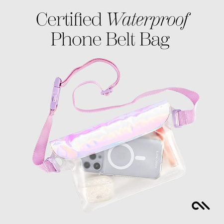 Case-Mate Soap Bubble Waterproof Phone Belt Bag - Wasserdichte Tasche / Crossbody Pouch für Smartphones (irisierend)