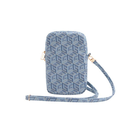 Guess Zip GCube Bottom Stripe - Phone Bag (bleu)