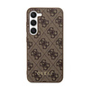 Guess 4G Metal Gold Logo - pouzdro pro Samsung Galaxy S24+ (hnědé)