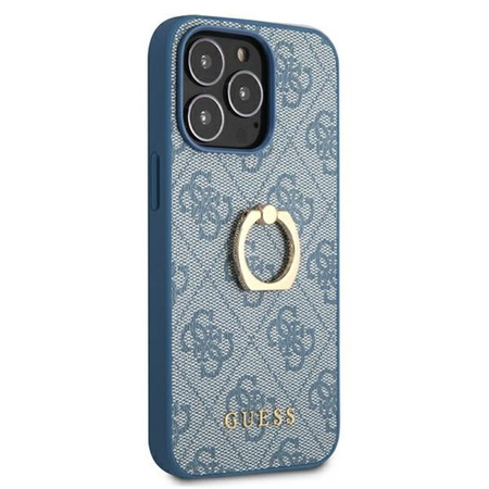 Guess 4G Ring Case - Etui iPhone 13 Pro (niebieski)