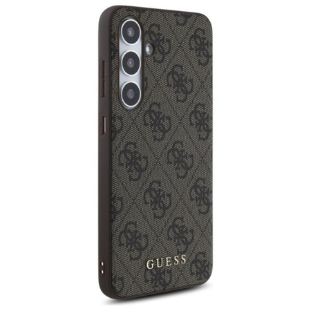 Guess 4G Metal Gold Logo - Étui Samsung Galaxy S24 FE (marron)