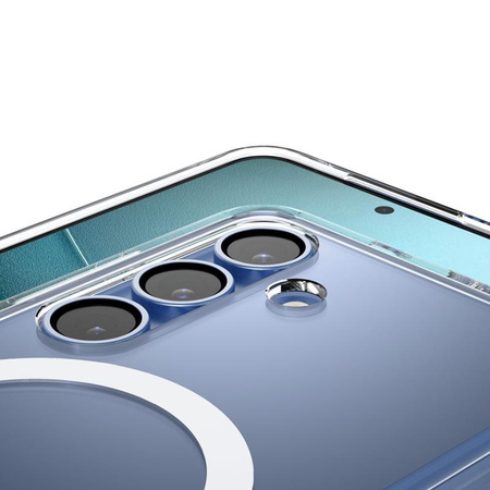 Spigen Ultra Hybrid MagSafe - étui pour Samsung Galaxy S25+ (transparent / blanc)