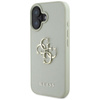 Guess Genarbtes Großes 4G Logo Kleines Klassisches Logo - Hülle für iPhone 16 (grün)