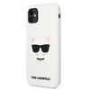 Karl Lagerfeld Choupette Head szilikon - iPhone 11 tok (fehér)