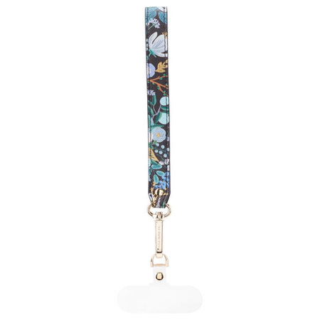Rifle Paper Phone Wristlet - Universal phone lanyard (Garden Party Blue)