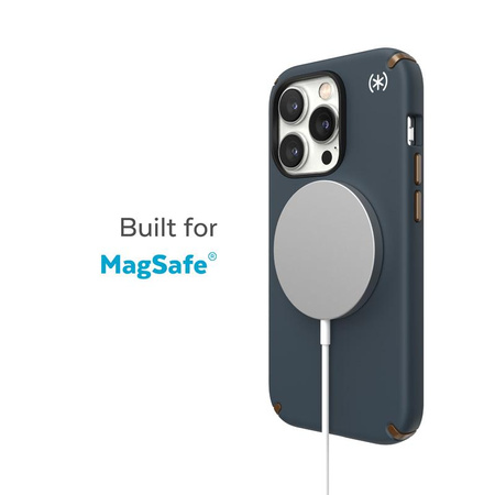 Speck Presidio2 Pro MagSafe - antibakteriální pouzdro pro iPhone 14 Pro (Charcoal / Cool Bronze / Slate)
