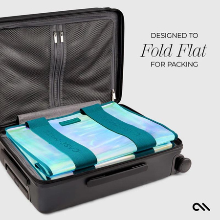 Case-Mate Large Travel Tote Bag - Wasserdichte Umhängetasche mit Handytasche (Emerald Blue Soap Bubble)
