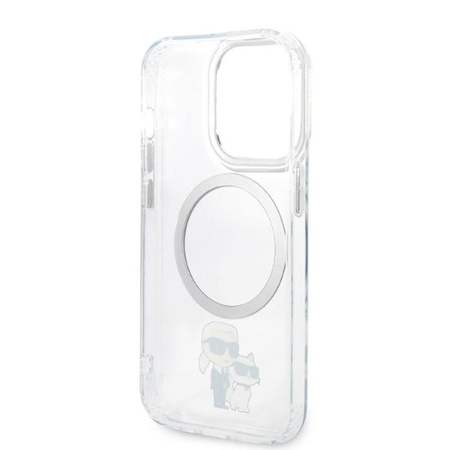 Karl Lagerfeld IML NFT Karl & Choupette Magsafe - iPhone 14 Pro Case (Transparent)