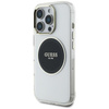 Guess IML Metal Coloured Circle Classic Logo MagSafe - pouzdro pro iPhone 16 Pro (černé)