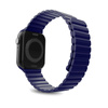PURO ICON LINK - Magnetisches Armband für Apple Watch 42/44/45 mm (M/L) (marineblau)