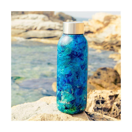 Quokka Solid - Thermoflasche aus Edelstahl 510 ml (Blue Rock)