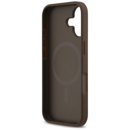 ETUI DO IPHONE 17 do MAGSAFE GUESS ORYGINALNE BRĄZOWE SKÓRZANE MODNE CASE