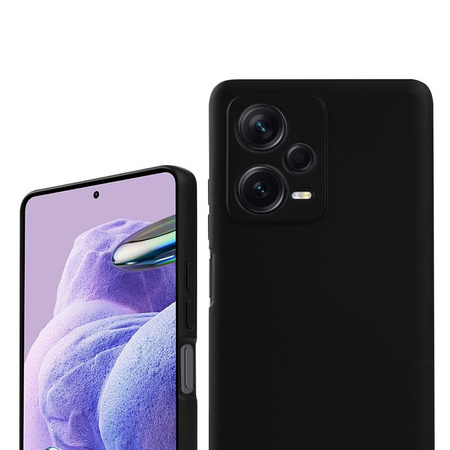 Crong Color Hülle - Xiaomi Redmi Note 12 Pro+ 5G Hülle (schwarz)