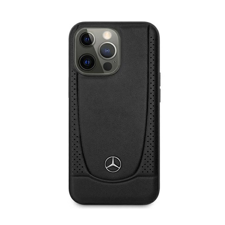 Mercedes Leather Urban Line - pouzdro pro iPhone 15 Pro (černé)