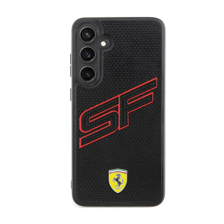 Ferrari Big SF Perforované pouzdro - Samsung Galaxy S24 (černé)