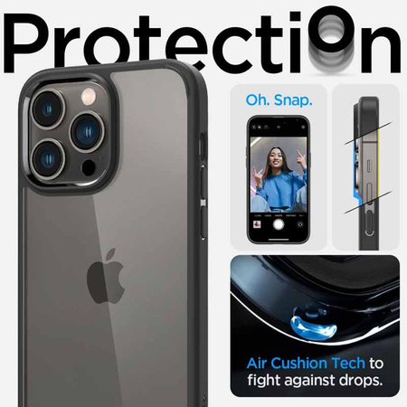 Spigen Ultra Hybrid - Case for iPhone 14 Pro (Black)