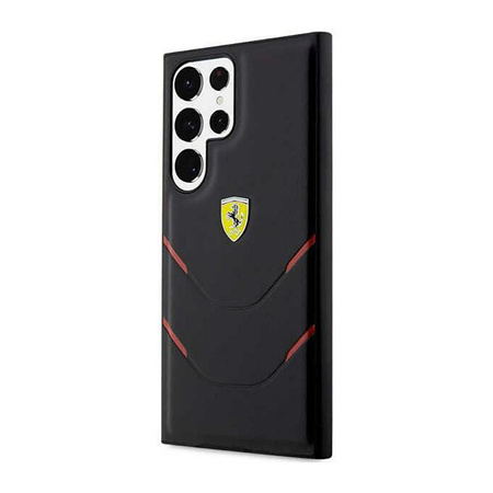 Ferrari Hot Stamp Lines - Etui Samsung Galaxy S23 Ultra (czarny)