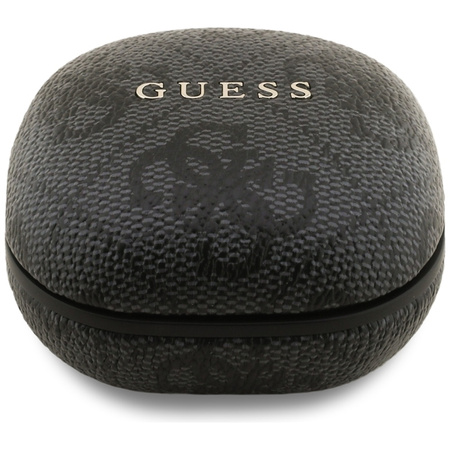 Guess 4G Classic Metal Logo - Bluetooth TWS ENC Ohrhörer + Ladeetui (Schwarz)