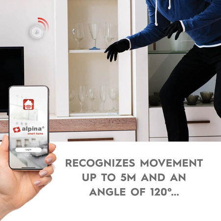 Alpina - Détecteur de mouvement PIR intelligent Réseau Zigbee