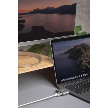 Adaptér Moshi USB-C - adaptér pro HDMI 4K a HDR s podporou 60W nabíjení Power Delivery (titanově šedý)