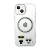 Karl Lagerfeld Karl & Choupette Aluminium MagSafe - iPhone 14 Case (Transparent)