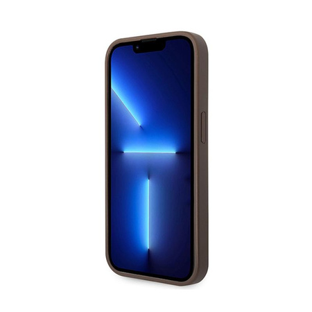 Guess 4G Big Metal Logo - iPhone 15 Pro Case (brown)