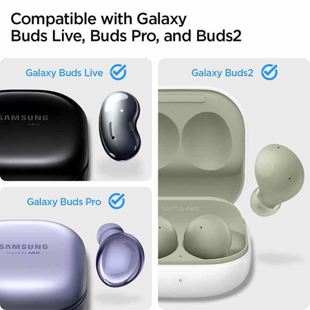 Spigen Urban Fit - Etui do Samsung Galaxy Buds 2 Pro / 2  / Live / Pro (Czarny)