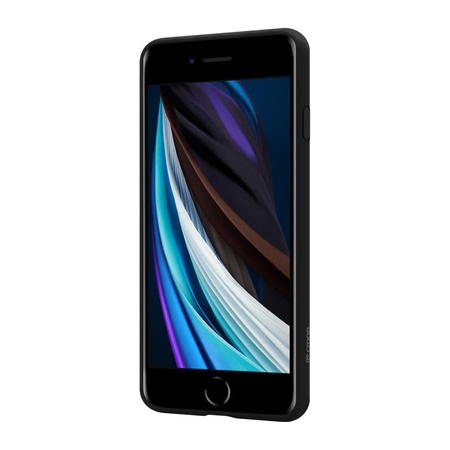 Crong Color Cover - Coque iPhone SE (2022/2020) / 8 / 7 (noir)