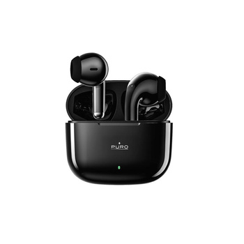 PURO PLAY 5.0 TWS - bezdrátová sluchátka Bluetooth V5.0 s nabíjecím pouzdrem (černá)