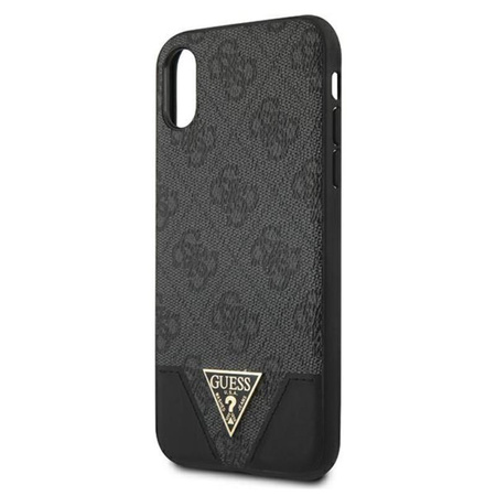 Guess 4G Triangle Kollektion - iPhone Xs Max Hülle (grau)