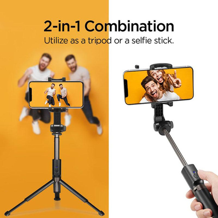 Spigen S540W - Statyw na smartfon / uchwyt selfie stick (Czarny)