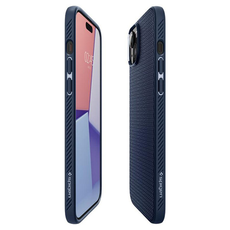 Spigen Liquid Air - Coque pour iPhone 15 (Bleu marine)