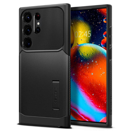 Spigen Slim Armor - Gehäuse für Samsung Galaxy S23 Ultra (Schwarz)