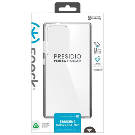 Speck Presidio Perfect-Clear - Samsung Galaxy S24 Ultra Case (Clear/Clear)