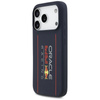 Custodia MagSafe per iPhone 17 Pro con logo verticale oversize in silicone Red Bull (blu navy)