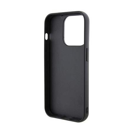 Karl Lagerfeld Gripstand Saffiano Karl & Choupette Pins - iPhone 13 Pro Tasche (schwarz)