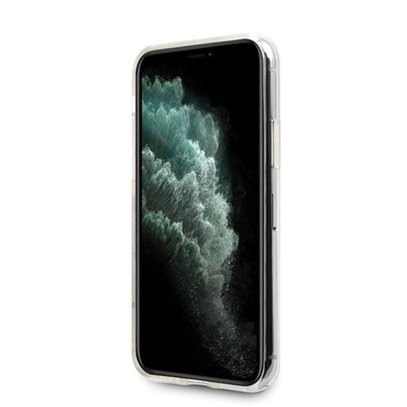 Pouzdro Guess Gradient Circle Glitter 4G - iPhone 11 Pro (zlaté/růžové)