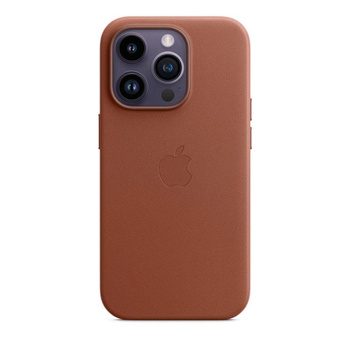 Apple Leather Case - Bőr tok MagSafe-val iPhone 14 Pro készülékhez (umbra)