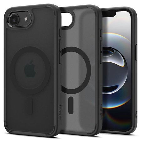 Spigen Ultra Hybrid MagSafe - étui pour iPhone 16e (Frost Black)