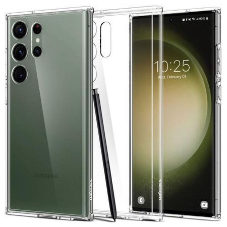 Spigen Ultra Hybrid - Etui pour Samsung Galaxy S23 Ultra (Transparent)