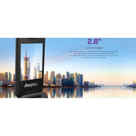 Energizer E282SC+ - Phone 512MB RAM 4GB 2.8" 4G LTE Dual SIM EU/UK (Black)