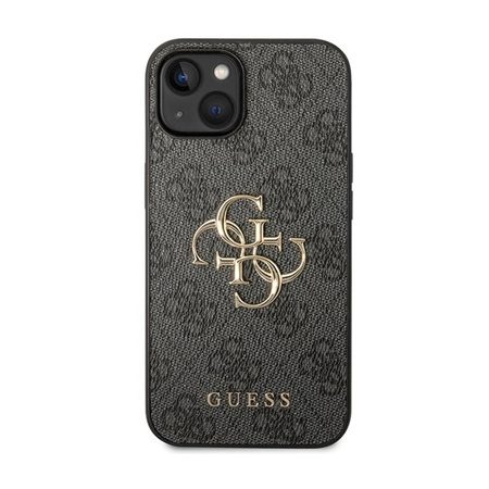Guess 4G Big Metal Logo - Coque pour iPhone 15 Plus (gris)