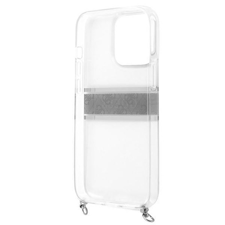 Guess 4G Silver Stripe Crossbody - iPhone 13 Pro Max Tasche