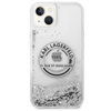 Karl Lagerfeld Liquid Glitter Round RSG Logo Case - iPhone 14 Plus Case (silver)