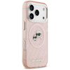 Karl Lagerfeld IML Glitter Karl & Choupette Heads Logo MagSafe - Case for iPhone 17 Pro (pink)